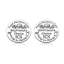 Load image into Gallery viewer, Funny Valentines Day Gift for Boyfriend Girlfriend Couples Newlyweds Anniversary Christmas Gifts for Women Men Dinner Food Decider Double-Sided Gift Wedding Gift for Husband Wife