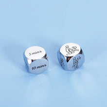 Load image into Gallery viewer, 2PC Funny Date Night Dice for Couple Boyfriend Girlfriend Fun Game Decision Dice Anniversary Sweetest Valentine's Day Gift Wedding Honeymoon Christmas Birthday Gifts for Wife Husband
