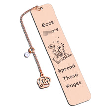 Load image into Gallery viewer, Gift for Her, Bookmark for Book Lover Bookish Bookworm Nerd, Reading Gift for Women Her Girl, Spicy Reader Book Club Christmas Stocking Stuffer Birthday Day Gift, Funny Bookmark with Chain