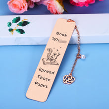 Load image into Gallery viewer, Gift for Her, Bookmark for Book Lover Bookish Bookworm Nerd, Reading Gift for Women Her Girl, Spicy Reader Book Club Christmas Stocking Stuffer Birthday Day Gift, Funny Bookmark with Chain