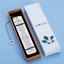 Load image into Gallery viewer, Daughter Gift from Mom Dad Christmas Stocking Stuffers for Teen Girls Inspirational Bookmark for Daughter in Law to My Daughter Bookmark Birthday Christmas Presents for Stepdaughter