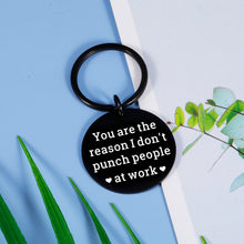 Load image into Gallery viewer, GGOJAGST Funny Coworker Keychain Gift for Women Men Favorite Colleague Gift for Workmate Boss Leader Cooperator Work Assistant Appreciation Leaving Away Promotion Birthday Retirement Christmas Gift