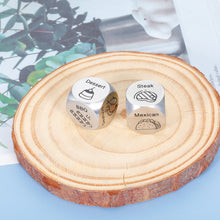 Load image into Gallery viewer, Couples Gifts Anniversary for Husband Wife Boyfriend Girlfriend Stocking Stuffers for Adults Date Ideas Dinner Food Decision Dice Valentine's Day Wedding Engagement Honeymoon Birthday Gifts