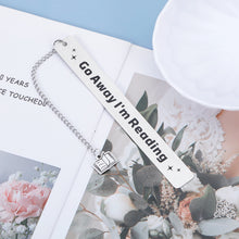 Load image into Gallery viewer, Funny Bookmark for Book Lover, Stocking Stuffers for Women Men, Book Markers for Women Girls Friend Teacher Kids, Reader Book Club Birthday Day Gift, Funny Bookmark with Chain