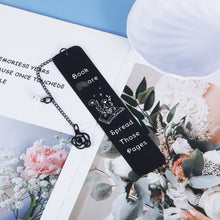 Load image into Gallery viewer, Gift for Girl, Funny Bookmark for Book Lover Bookish Bookworm Nerd, Book Markers for Women Her Girl, Spicy Reader Book Club Christmas Stocking Stuffer Birthday Day Gift, Bookmark with Chain