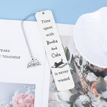 Load image into Gallery viewer, Cat Bookmark for Women Men, Book Lover Gift for Cat Lovers, Christmas Stocking Stuffer for Kids Teen Girls Boys Women Men, Cute Book Markers for Friend Birthday, Book Club Reading Gift for Reader