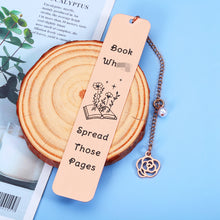 Load image into Gallery viewer, Gift for Her, Bookmark for Book Lover Bookish Bookworm Nerd, Reading Gift for Women Her Girl, Spicy Reader Book Club Christmas Stocking Stuffer Birthday Day Gift, Funny Bookmark with Chain