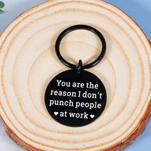 Load image into Gallery viewer, GGOJAGST Funny Coworker Keychain Gift for Women Men Favorite Colleague Gift for Workmate Boss Leader Cooperator Work Assistant Appreciation Leaving Away Promotion Birthday Retirement Christmas Gift