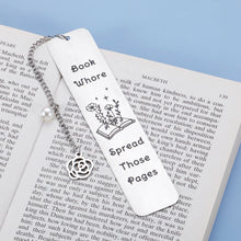 Load image into Gallery viewer, Gift for Women, Bookmark for Book Lover Bookish Bookworm Nerd, Book Markers for Women Her Girl, Spicy Reader Book Club Christmas Stocking Stuffer Birthday Day Gift, Funny Bookmark with Chain