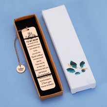 Load image into Gallery viewer, Gift for Mom Rose Gold Bookmark for Women Mothers Day Gift from Son Daughter Birthday Valentines Christmas Stocking Gifts for Mother Mommy Grandma from Teens Kids I Love You Mom Book Lovers Gift