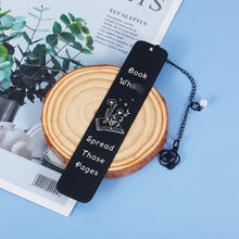 Load image into Gallery viewer, Gift for Girl, Funny Bookmark for Book Lover Bookish Bookworm Nerd, Book Markers for Women Her Girl, Spicy Reader Book Club Christmas Stocking Stuffer Birthday Day Gift, Bookmark with Chain
