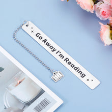 Load image into Gallery viewer, Funny Bookmark for Book Lover, Stocking Stuffers for Women Men, Book Markers for Women Girls Friend Teacher Kids, Reader Book Club Birthday Day Gift, Funny Bookmark with Chain