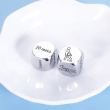 Load image into Gallery viewer, 2PC Funny Date Night Dice for Couple Boyfriend Girlfriend Fun Game Decision Dice Anniversary Sweetest Valentine's Day Gift Wedding Honeymoon Christmas Birthday Gifts for Wife Husband