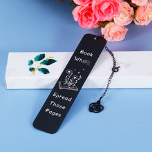 Load image into Gallery viewer, Gift for Girl, Funny Bookmark for Book Lover Bookish Bookworm Nerd, Book Markers for Women Her Girl, Spicy Reader Book Club Christmas Stocking Stuffer Birthday Day Gift, Bookmark with Chain