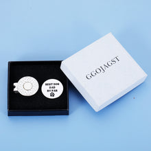 Load image into Gallery viewer, Dog Dad Gift Best Dog Dad by Par Golf Ball Marker for Men with Magnetic Hat Clip Stocking Stuffers for Christmas Birthday Gifts for Dog Lover Golf Accessories Gift for Dog Dad Funny Golf Lover Gift