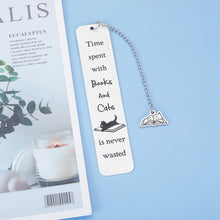 Load image into Gallery viewer, Cat Bookmark for Women Men, Book Lover Gift for Cat Lovers, Christmas Stocking Stuffer for Kids Teen Girls Boys Women Men, Cute Book Markers for Friend Birthday, Book Club Reading Gift for Reader