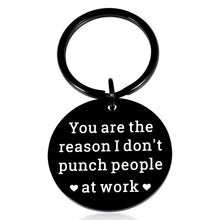 Load image into Gallery viewer, GGOJAGST Funny Coworker Keychain Gift for Women Men Favorite Colleague Gift for Workmate Boss Leader Cooperator Work Assistant Appreciation Leaving Away Promotion Birthday Retirement Christmas Gift