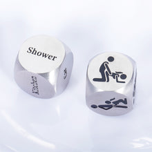 Load image into Gallery viewer, 2PC Funny Date Night Dice Christmas Stocking Stuffers for Women Men Valentine's Day Gift for Couple Boyfriend Girlfriend Wife Husband Fun Game Decision Dice Anniversary Wedding Birthday