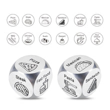 Load image into Gallery viewer, Couples Gifts Anniversary for Husband Wife Boyfriend Girlfriend Stocking Stuffers for Adults Date Ideas Dinner Food Decision Dice Valentine's Day Wedding Engagement Honeymoon Birthday Gifts