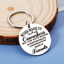 Load image into Gallery viewer, Coworker Gifts for Women Men Boss Coworkers Christmas Funny Keychain for Workmates Leaving Going Away Birthday Office Party Appreciation Gift Farewell Retirement Presents for Colleague Him Her