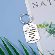 Load image into Gallery viewer, Going Away Gifts for Friends Coworker Goodbye Retirement Farewell Gifts Keychain for Colleague Boss Women Men We don't Meet People by Accident Friendship Key Chain