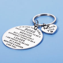 Load image into Gallery viewer, Boss Day Gifts for Women Men Boss keychain for Coworker Leader Supervisor Retirement Leaving Away Present for Office Colleagues Christmas Birthday Farewell New Years Goodbye Keepsake to Mentor
