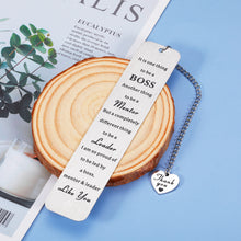 Load image into Gallery viewer, Boss Day Gift for Women Men Boss Supervisor Leader Retirement Leaving Away Goodbye Bookmark Gift Boss Lady Manager Goodbye Farewell Appreciation Thank You Gift Christmas Birthday Present for Him Her