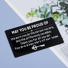 Load image into Gallery viewer, Employee Appreciation Gift Coworkers Boss Colleagues Wallet Insert Card Gifts Leaving Going Away Farewell Goodbye Retirement Thank You Gifts Work Office Staff Holiday Christmas Gifts Women Men