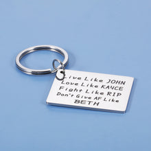 Load image into Gallery viewer, Yellowstone Keychain for Women Men Yellowstone TV Show Merchandise for Fans Lovers Best Friend BFF Gifts Funny Birthday Valentines Day Christmas Novelty Jewelry Gifts for Son Daughter Live Like John