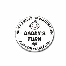 Load image into Gallery viewer, New Mom Dad Parent Decision Coin Gifts Funny Pregnancy Gifts for First Time Mommy Daddy to be Women Birthday Christmas Mother to be 1st Mothers Day Gifts New Baby Gifts Double-Sided