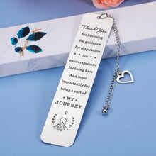 Load image into Gallery viewer, Boss Gifts for Women Men Leaders Bookmark for Employee Coworker Mentor Retirement Going Away Promotion for Colleague Mentor Staff Boss Day Thanksgiving Christmas Birthday Thank You Gifts to Him Her