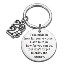 Load image into Gallery viewer, Inspirational Birthday Graduation Gifts Class 2021 Senior Students Keychain for Him Her Masters Nurse Students from College Medical High School Women Men Christmas Gifts to Daughter Son from Dad Mom