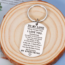 Load image into Gallery viewer, Keychain Gifts for Girlfriend Boyfriend for Her Him Cute Anniversay Gifts for Husband from Wife Christams Birthday Valentines Day Keychain for Women Men Best Friend I Love You Wedding