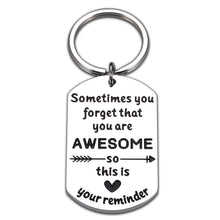 Load image into Gallery viewer, Inspirational Birthday Christmas Gifts for Women Men Funny Keychain for Friend BFF Teens Student Thank You Gifts for Coworker Boss Teacher Graduation Gift for Son Daughter from Mom Dad Thanksgiving