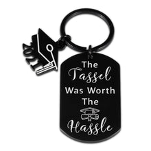 Load image into Gallery viewer, 2021 Graduation Gifts for Her Him Graduation Keychain for Women Girl Best Friend Nurse College High School Grads The Tassel Was Worth The Hassle Inspirational Gifts Key Ring to Son Daughter