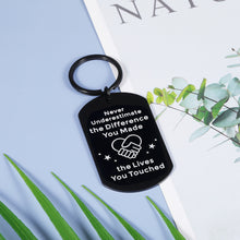 Load image into Gallery viewer, Retirement Gifts for Teacher Friends Coworker Boss Nurse Thank You Keychain Gifts for Men Women Colleague Farewell Office Going Away Goodbye Gifts Employee Appreciation Birthday Gifts Inspirational