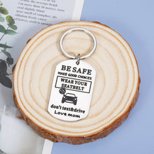 Load image into Gallery viewer, Sweet Sixteen Birthday Gift for Son Daughter from Mom New Driver Keychain Drive Safe Gift for Teenager Boy Girl Valentines Day Christmas Stocking Stuffers Graduation Gifts for Kids Him Her