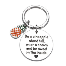 Load image into Gallery viewer, Inspirational Birthday Gifts Pineapple Keychain Gifts for Teen Girls Women Valentine Day Gifts for Her Best Friends BFF Christmas Motivational Gifts for Daughter Sister Come of Age Friendship Present