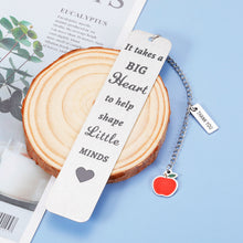 Load image into Gallery viewer, Teacher Appreciation Gifts for Women Men Bookmark with Chain 2022 Graduation Gifts for Teacher Birthday Christmas Valentine Day Present Back to School End of Year from Student