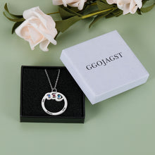 Load image into Gallery viewer, GGOJAGST Gift for Her Personalized Birthstone Necklace Mothers Day Jewelry Initial Necklace for Women Birthstone Gift Grandma Necklace