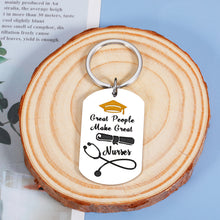 Load image into Gallery viewer, Inspirational Nurse Gift for Women 2022 Nurse Graduation Keychain Gifts for RN Nurses Practitioner Pendant Thank You Charm for Nursing School Student Birthday Christmas Nurse’s Day Gift Male