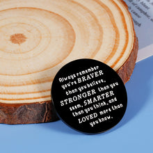Load image into Gallery viewer, Pocket Hug Token Keepsake for Friends Family You are Braver Than You Believe Isolation Lockdown Social Distancing Love Gift Miss You Note Double-Sided Inspirational Gifts for Daughter Son Boys Girls