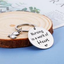 Load image into Gallery viewer, Nurse Appreciation Gifts Inspirational Keychain Gifts for RN Nurses Practitioner Pendant Thank You Charm for Nursing School Student Graduation Birthday Christmas Nurse’s Day Gift Male