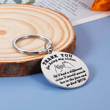 Load image into Gallery viewer, Funny Sister Keychain Gifts from Sister Brother in Law Birthday Gifts for Big Little Sister Mothers Day Christmas Valentines Gifts Friendship Present for Women Best Friend Soul Unbiological Sister