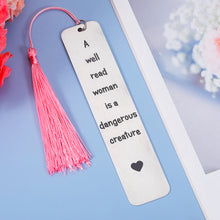 Load image into Gallery viewer, Bookmarks for Best Friend Book Lovers Women Birthday Valentine's Day Gifts for Daughter Sister Teen Girls Her Mom Female Inspirational Bookmarks with Quotes Tassels for Reading Lovers Bookworm