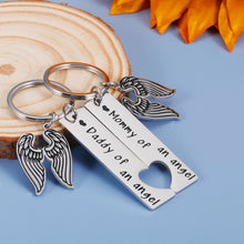 Load image into Gallery viewer, Loss of Baby Memorial Keychain Sympathy Gifts for Infant Child Loss Miscarriage Mommy Daddy of an Angel Keepsake Bereavement Stillborn Pregnancy Loss Gifts Remembrance Key Chain Jewelry