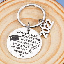 Load image into Gallery viewer, Inspirational Keychain Back to School Gift for Son Daughter from Mom Dad Graduation Gift for Him Her Class of 2022 Gifts for Senior High School College Medical Student Grad Gift for Boy Girl Women Men