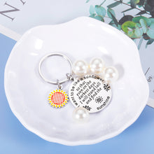 Load image into Gallery viewer, Sunflower Keychain Gifts for Women Her Best Friend Daughter Inspirational Spiritual Charm Key Chain Birthday Christmas Graduation Floral Gifts for Sister Teen Girls Sunflower Jewelry Accessories