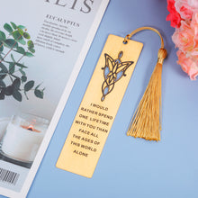 Load image into Gallery viewer, Anniversary Gifts for Husband Birthday Gifts Bookmark for Boyfriend Fiance Men Women from Girlfriend Wife Fiancee Wedding Day Christmas Gifts for Groom from Bride Romantic I Love You Gift for Him Her