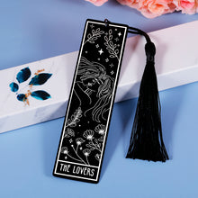 Load image into Gallery viewer, Tarot Bookmark Book Lovers Birthday Gifts for Women Men Bookmarks with Tassels for Friend Bookish Daughter Female Christmas Gifts for Kids Teenage Girls Her Stocking Stuffers Book Club Gift Bookmarker